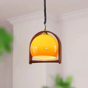 Lampes Pendantes En Bois De Style Bauhaus-Lampe Veilleuse